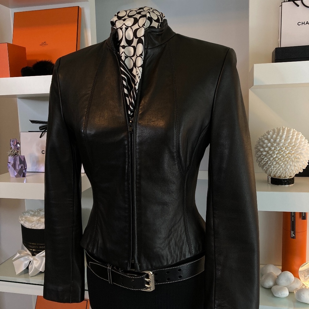 Danier Black Leather Jacket
